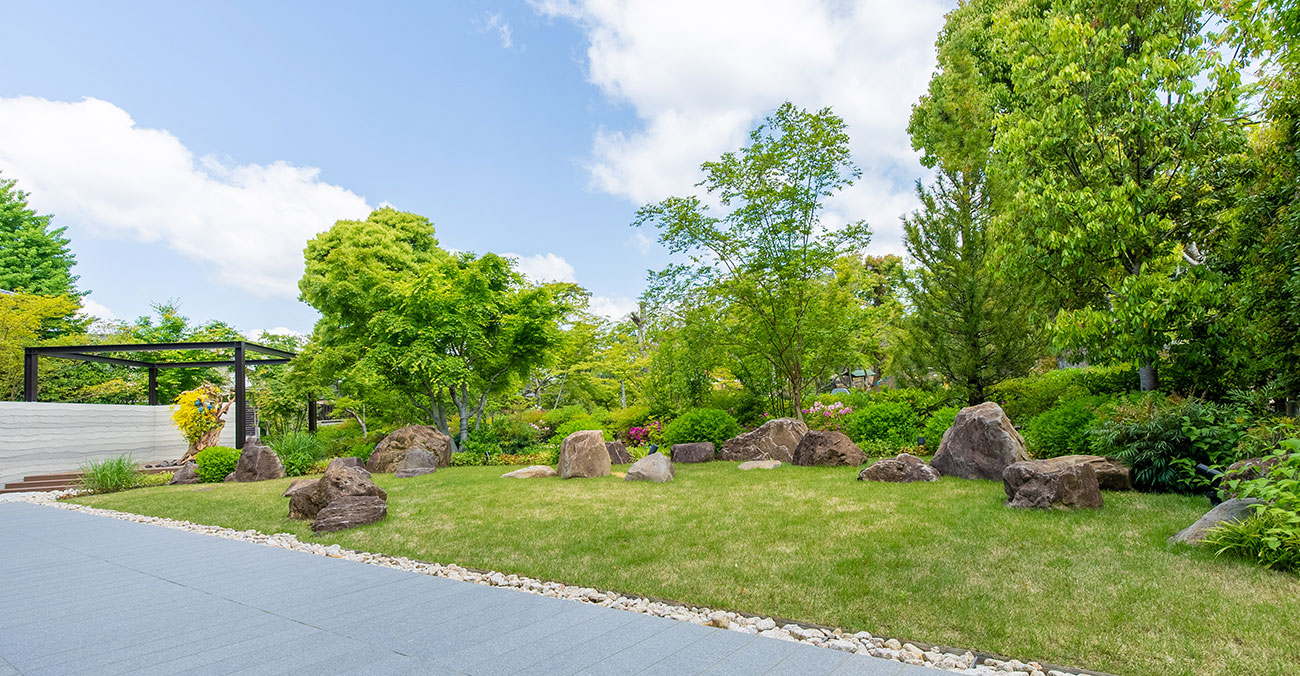 自然豊かな庭園